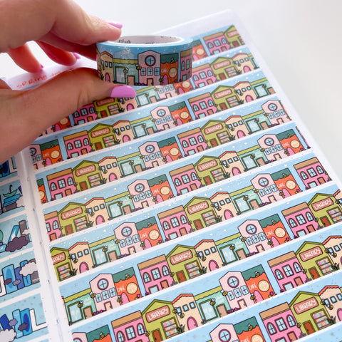 Holo Foil Spring Town Washi Tape (15mm)