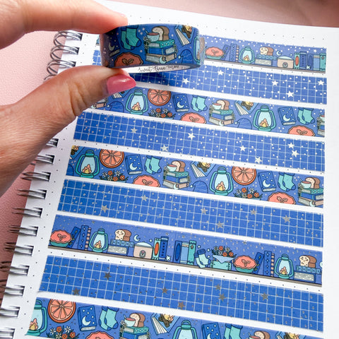 Holo Foil November Doodles Washi Tape (15mm)