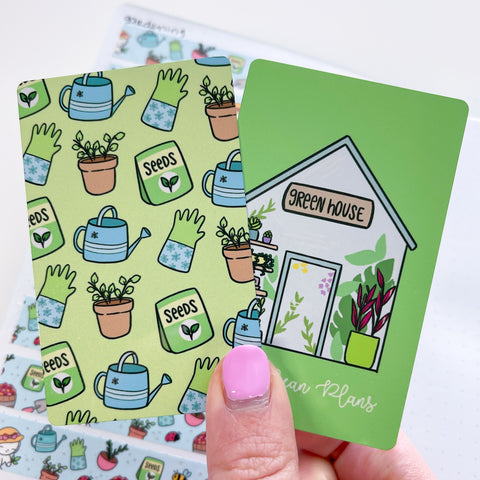 Gardening Washi Card