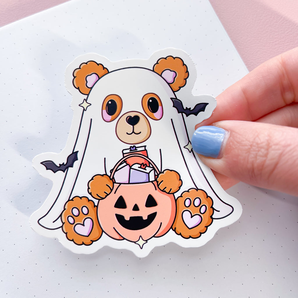 Book Bear Vinyl Die Cut Sticker