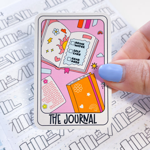 The Journal Tarot Card Vinyl Die Cut Sticker
