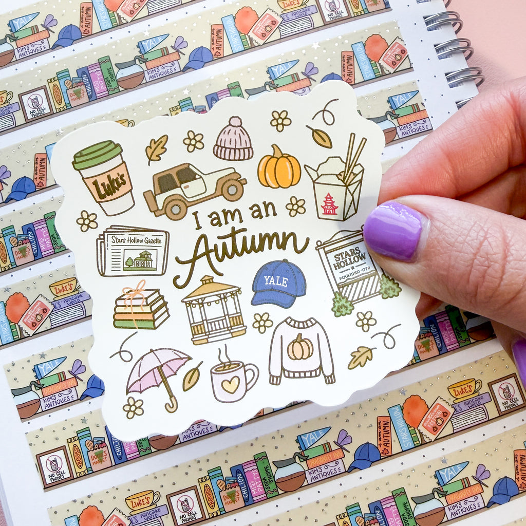I Am An Autumn Vinyl Die Cut Sticker