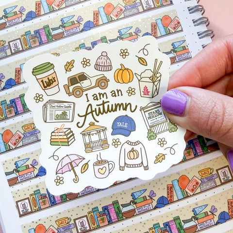 I Am An Autumn Vinyl Die Cut Sticker