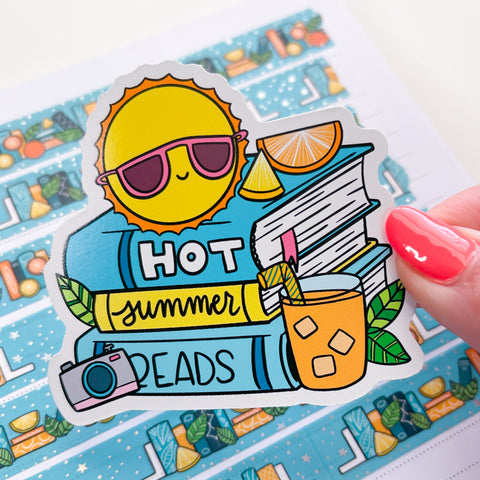 Hot Summer Reads Vinyl Die Cut Sticker