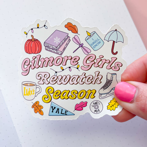 Fall Rewatch Season Vinyl Die Cut Sticker