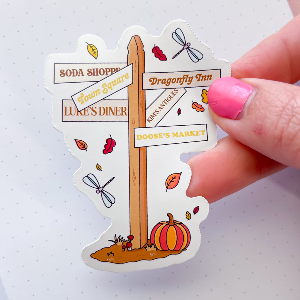 Stars Hollow Signs Vinyl Die Cut Sticker