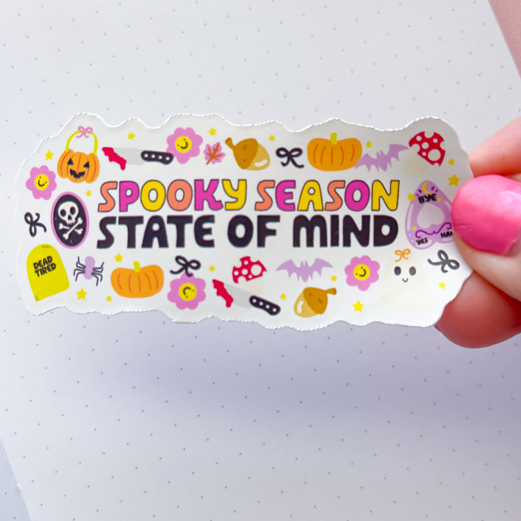 Spooky Season Mind Vinyl Die Cut Sticker