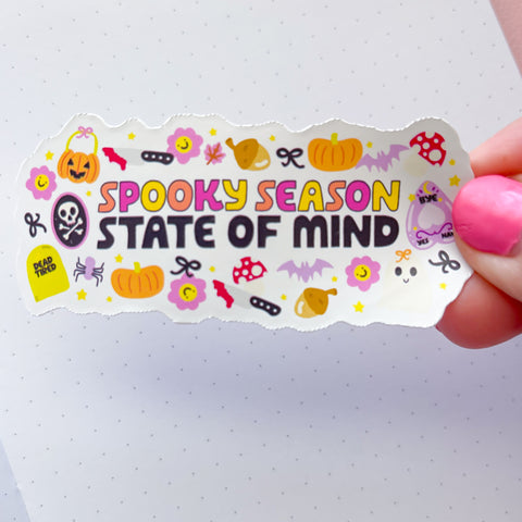 Spooky Season Mind Vinyl Die Cut Sticker
