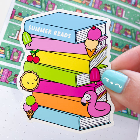 Fave Summer Reads Vinyl Die Cut Sticker