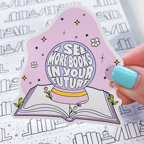 Books In Your Future Vinyl Die Cut Sticker