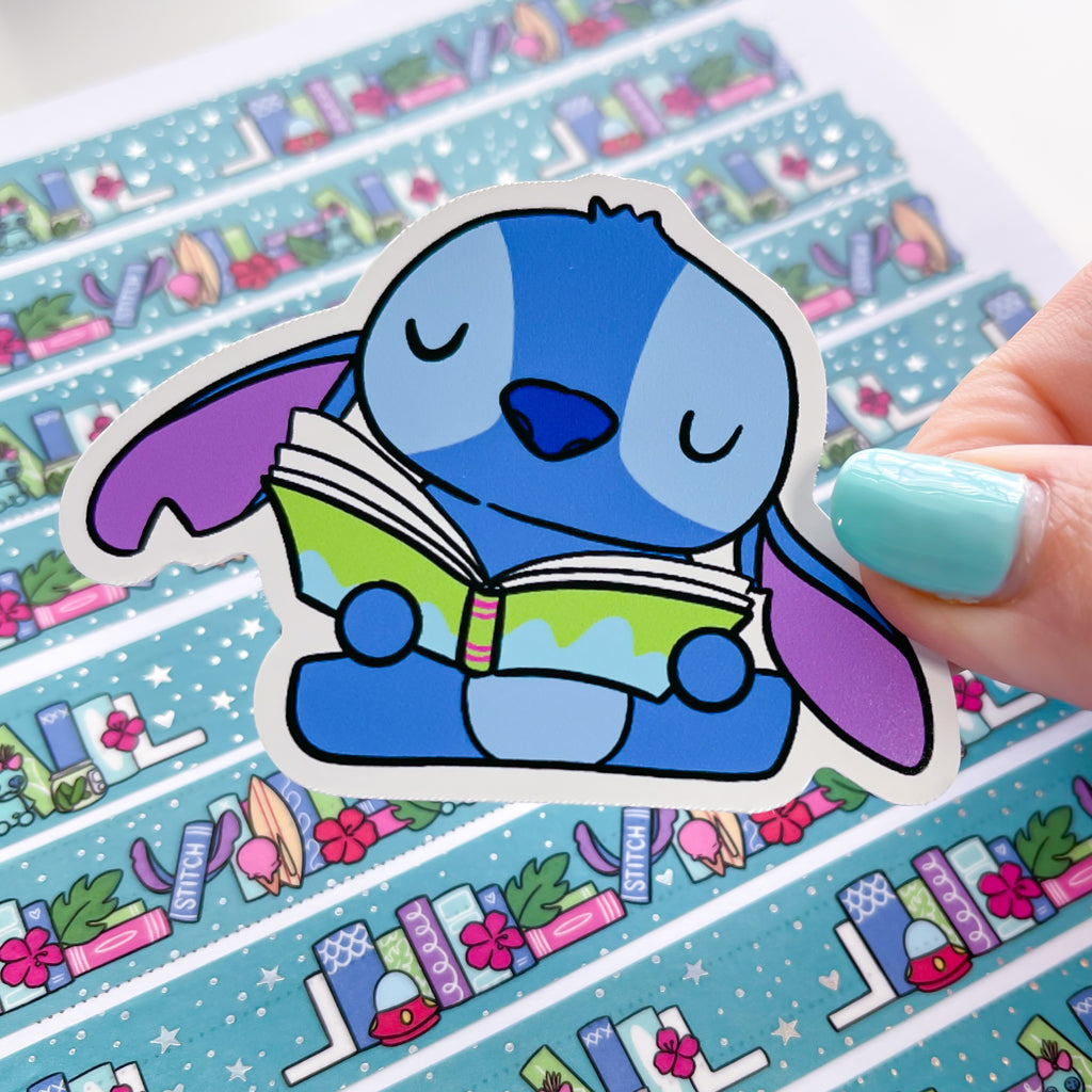 Bookish Stitch Vinyl Die Cut Sticker