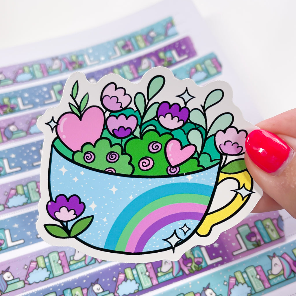 Magical Tea Mug Vinyl Die Cut Sticker