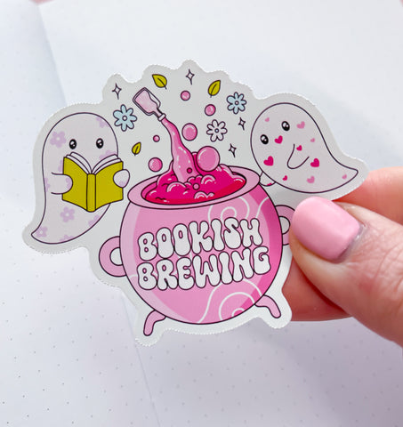 Bookish Brewing Vinyl Die Cut Sticker