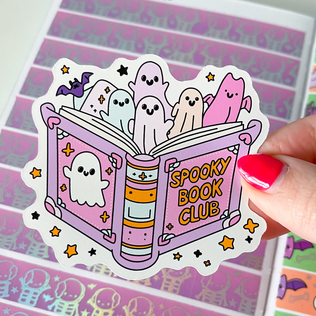 Spooky Book Club Vinyl Die Cut Sticker