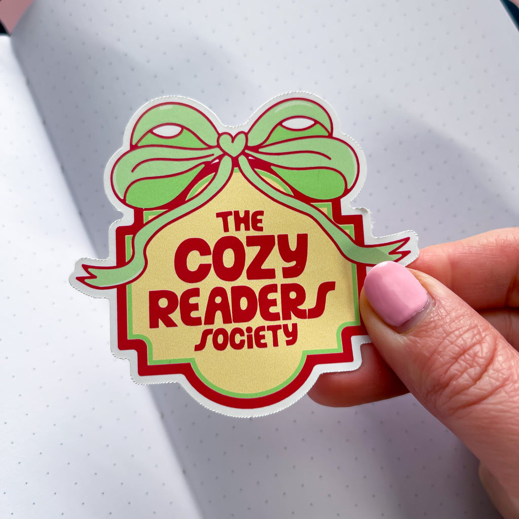 Cozy Readers Society Vinyl Die Cut Sticker