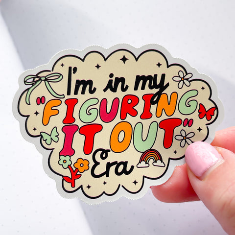 Figuring It Out Vinyl Die Cut Sticker
