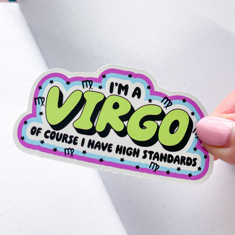 I'm A Virgo Vinyl Die Cut Sticker