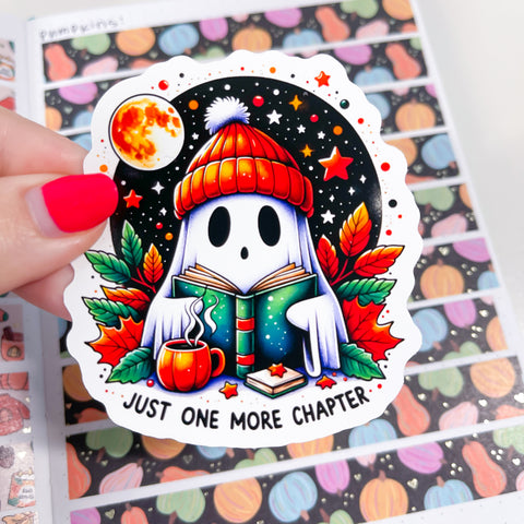 Ghostie One More Chapter Vinyl Die Cut Sticker