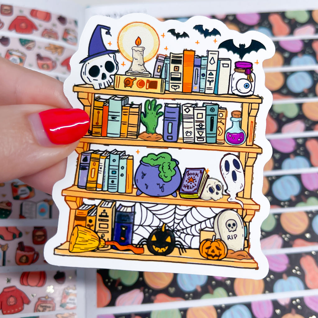 Halloween Library Vinyl Die Cut Sticker