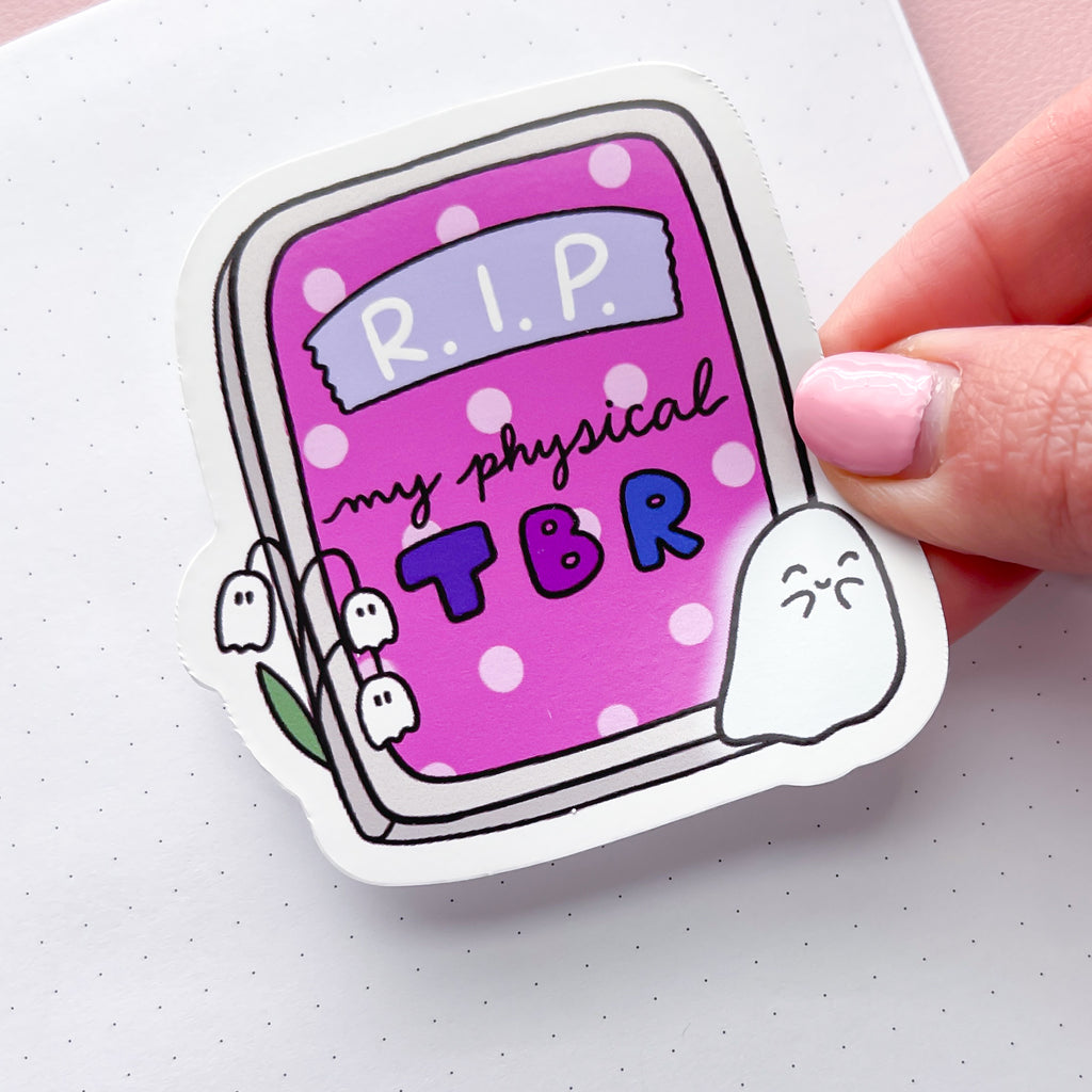 RIP Physical TBR Vinyl Die Cut Sticker