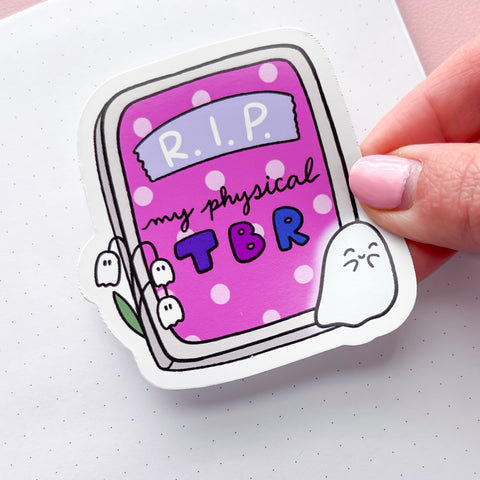 RIP Physical TBR Vinyl Die Cut Sticker