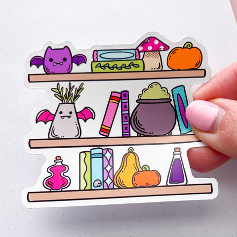 Bat Shelves Vinyl Die Cut Sticker