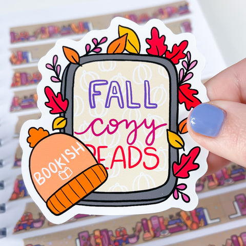 Fall E-Reader Vinyl Die Cut Sticker