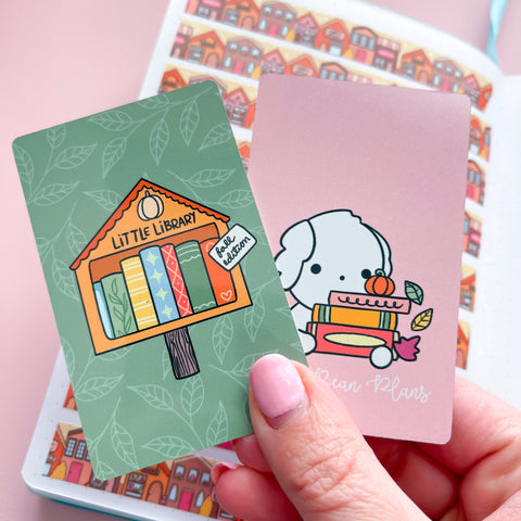 Little Fall Library Washi Card