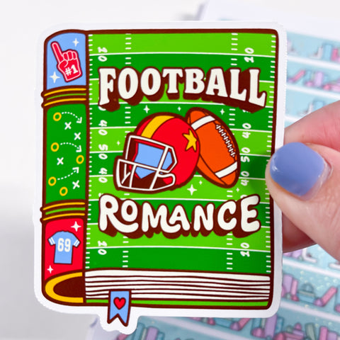 Football Romance Book Vinyl Die Cut Sticker