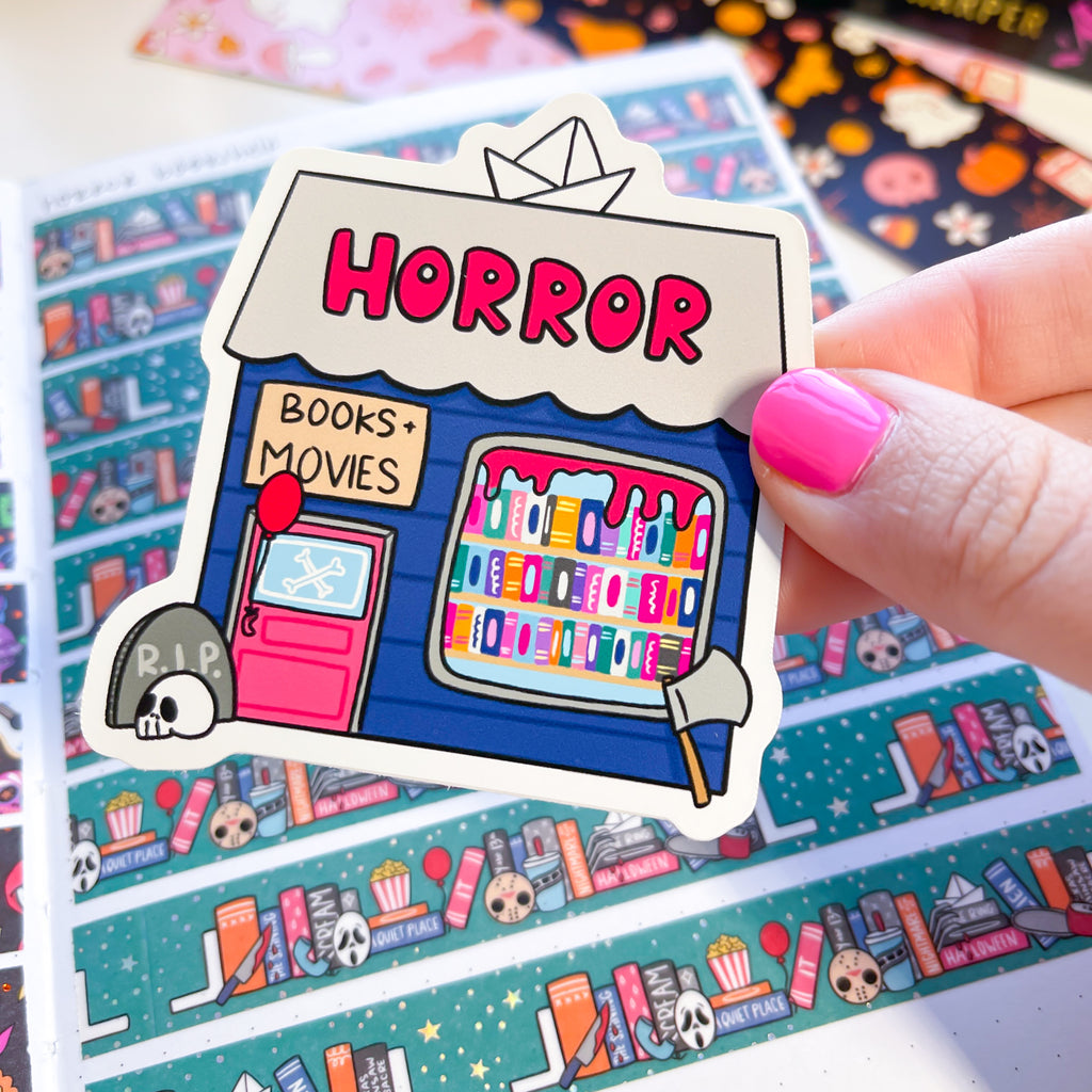 Horror Shop Vinyl Die Cut Sticker