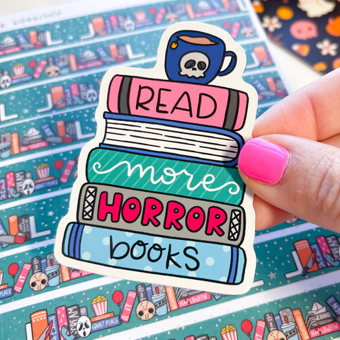 Read More Horror Books Vinyl Die Cut Sticker