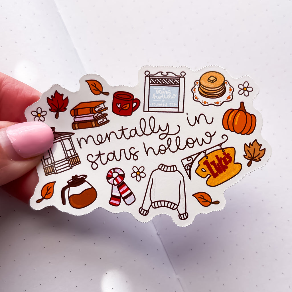 Mentally Gilmore Town Vinyl Die Cut Sticker