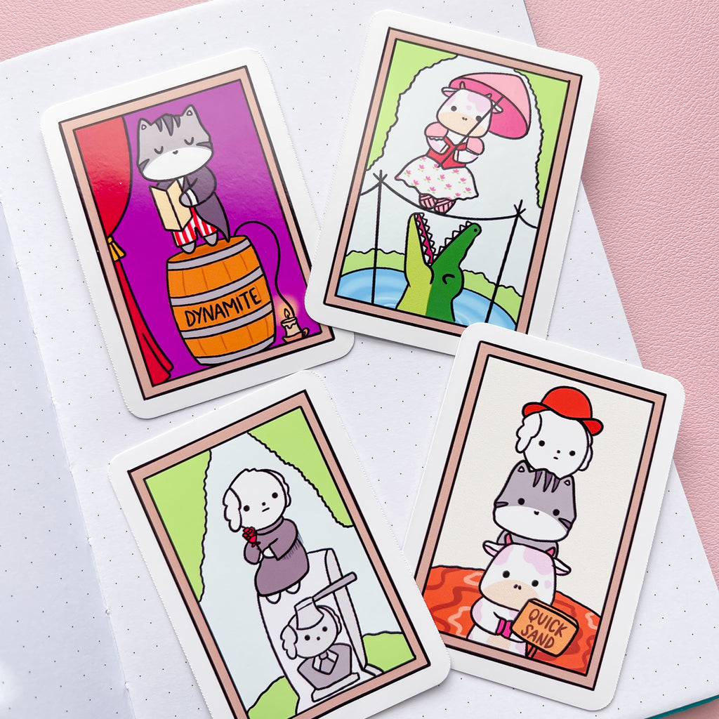 Foolish Frame Bundle Vinyl Die Cut Stickers (4)