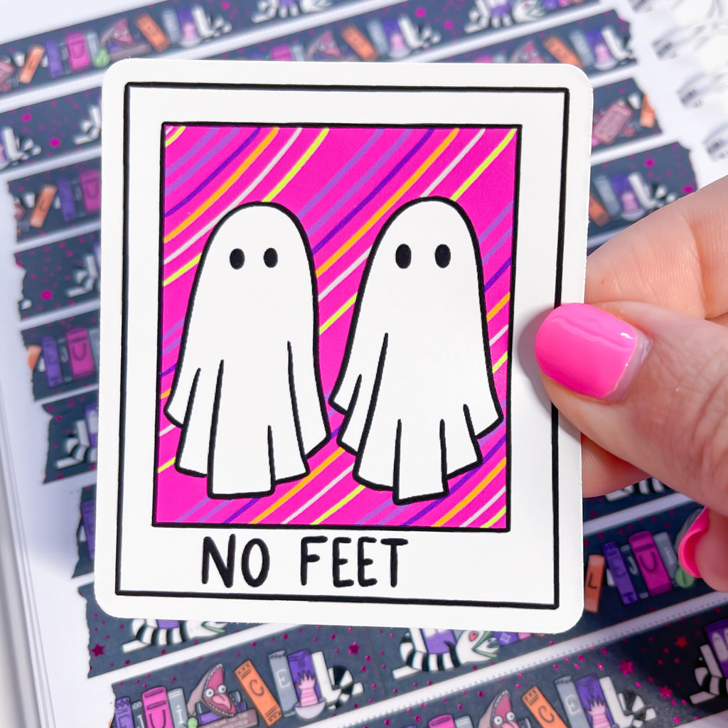 No Feet Vinyl Die Cut Sticker