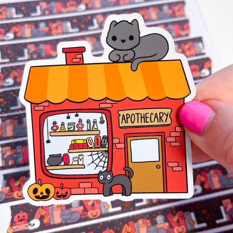 Halloween Apothecary Vinyl Die Cut Sticker