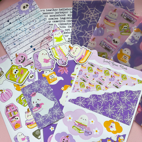 Cute Bookish Ghost Junk Journal Bundle