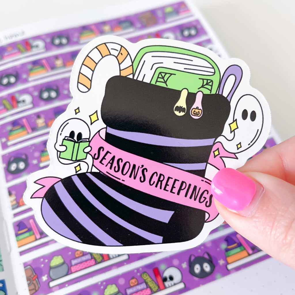 Season's Creepings Vinyl Die Cut Sticker