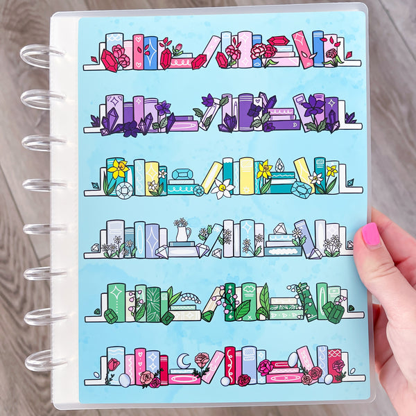 Monthly Bookshelves - Disc Bound Sticker Album