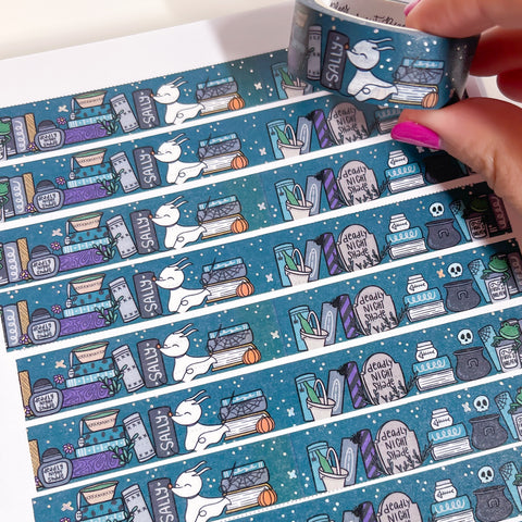 Holo Foil Sally's Bookshelf Washi Tape (15mm)