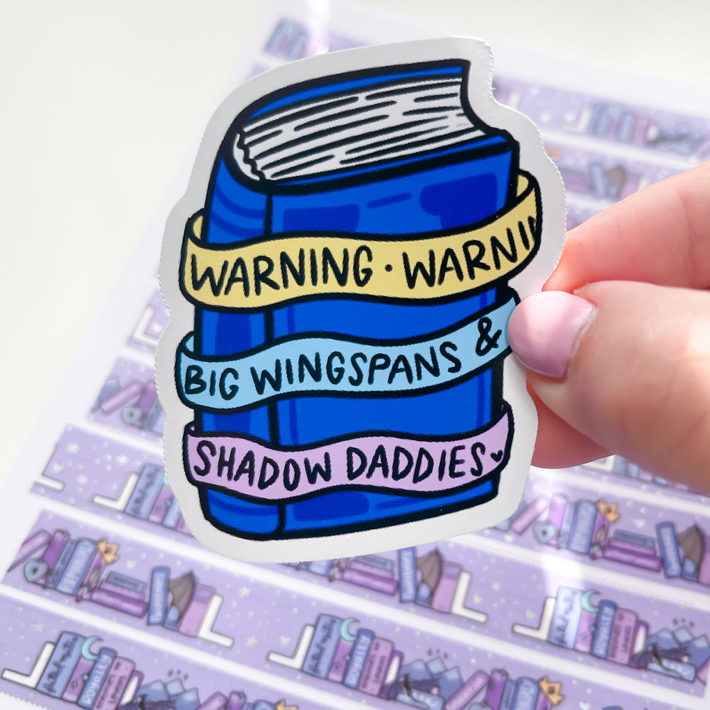 Fantasy Book Warning Vinyl Die Cut Sticker