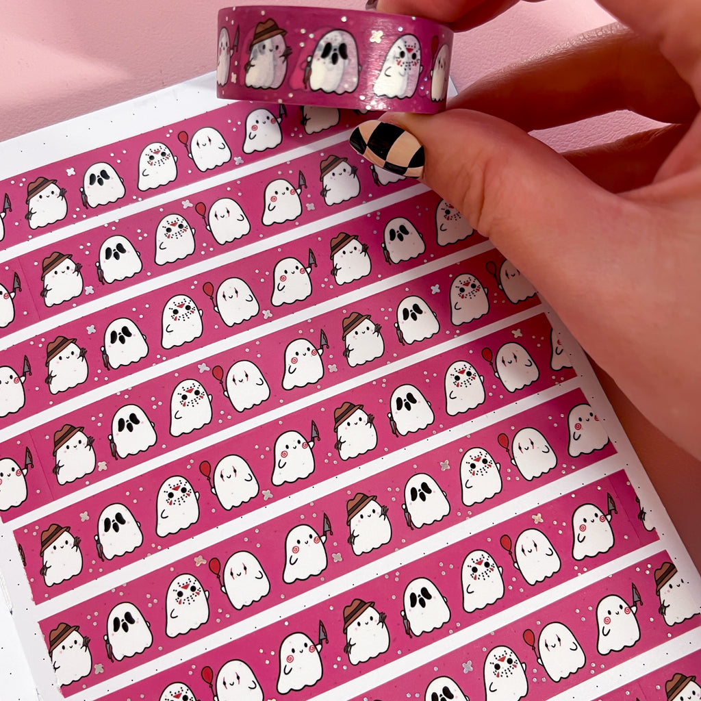 Holo Foil Killer Ghosts Washi Tape (15mm)