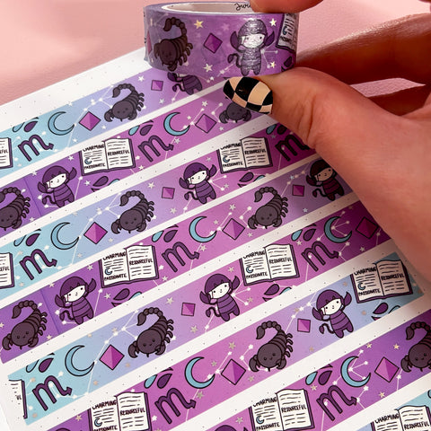 Holo Foil Scorpio Washi Tape (15mm)