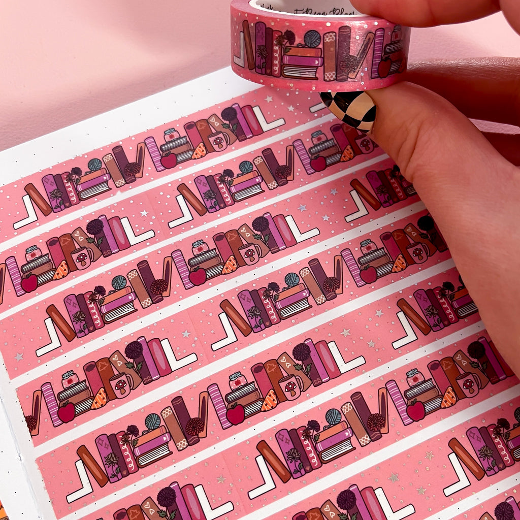 Holo Foil November 2025 Bookshelf Washi Tape (15mm)