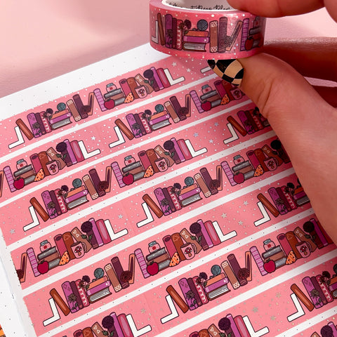 Holo Foil November 2025 Bookshelf Washi Tape (15mm)