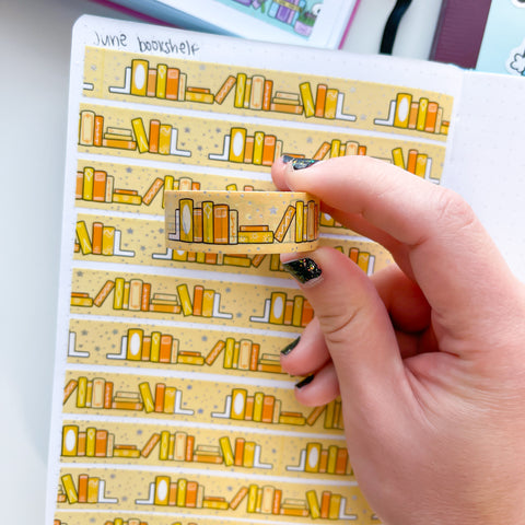 Holo Foil June Bookshelf Washi Tape (15mm)
