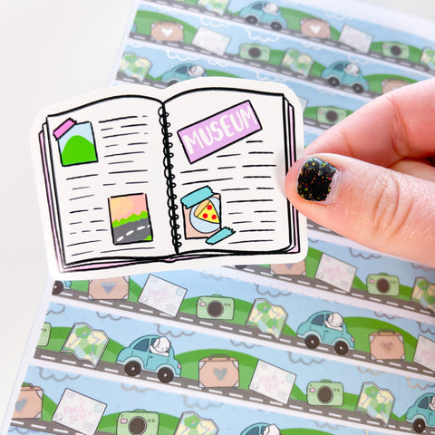 Travel Memory Book Premium Vinyl Die Cut