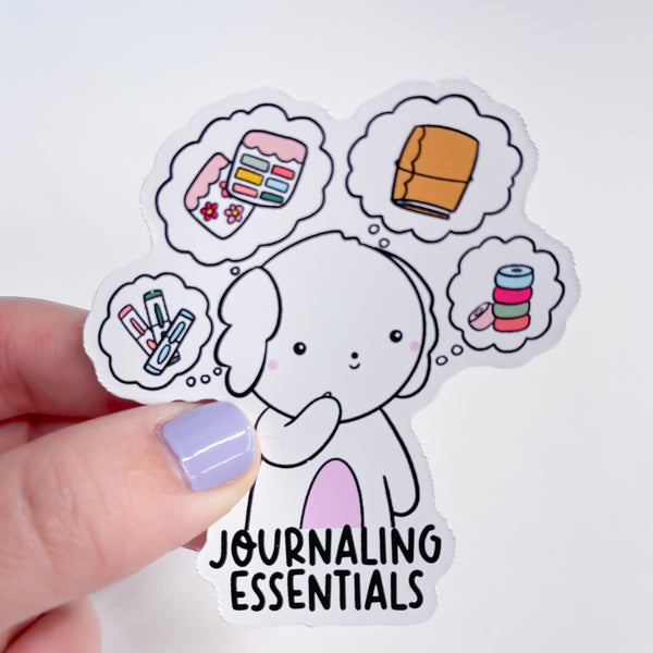 Journaling Essentials Vinyl Die Cut Sticker – Sweet Bean Plans