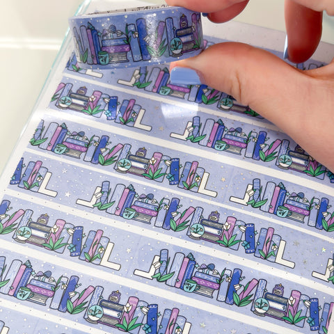 Holo Foil January - Snowdrops Bookshelf Washi Tape (15mm)