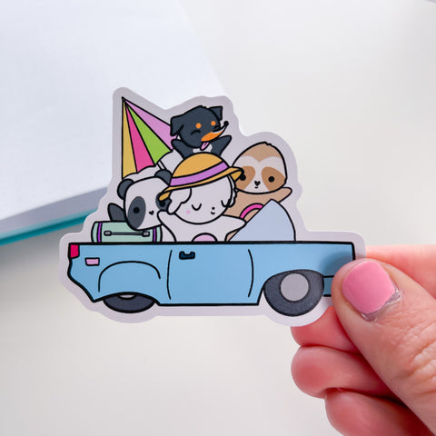 Beach Friends Premium Vinyl Die Cut
