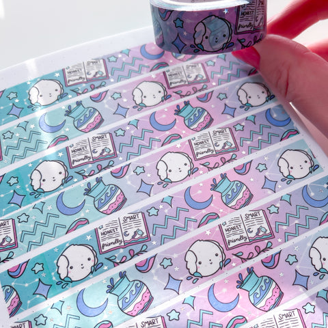 Holo Foil Aquarius Bean Washi Tape (15mm)